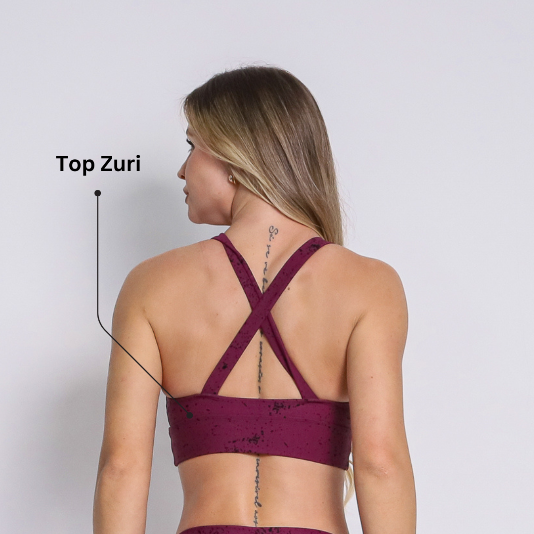 Leggings Scrunch + Top of choice (Sangria Purple)