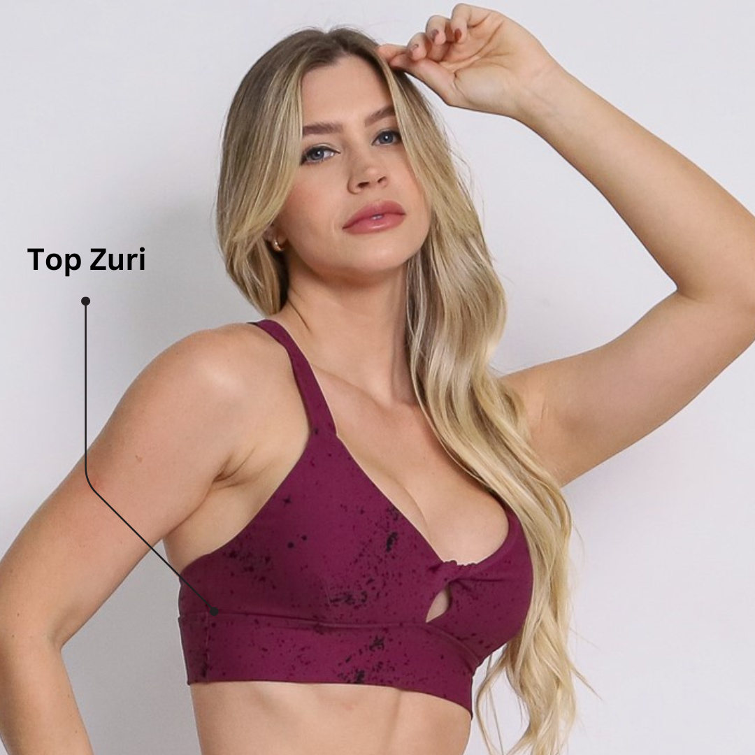 Leggings Scrunch + Top of choice (Sangria Purple)