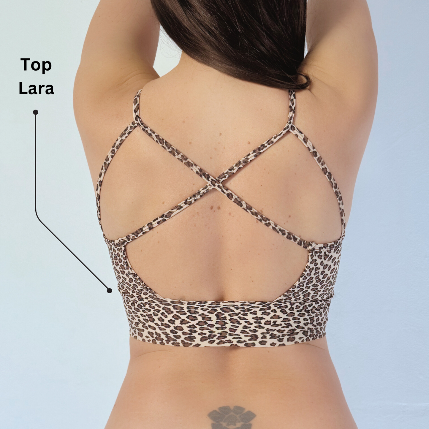 Leggings Scrunch + Top of choice (Leopard)
