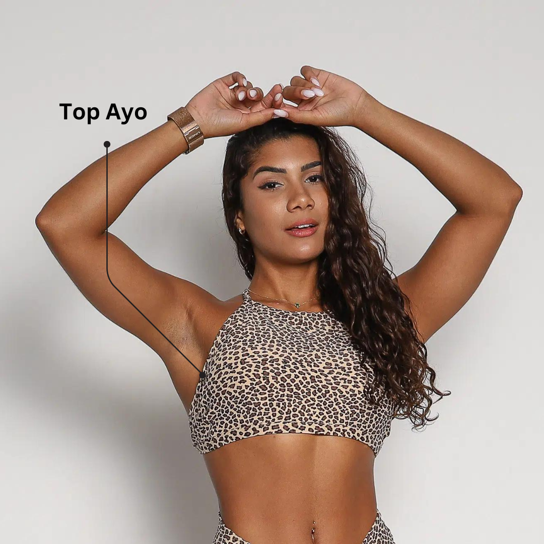 Leggings Scrunch + Top of choice (Leopard)
