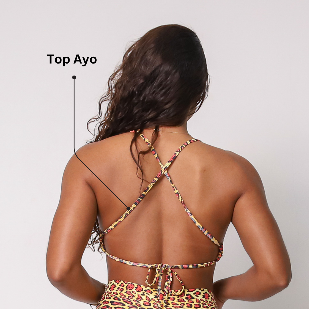 Leggings Scrunch + Top of choice (Gold Jaguar)