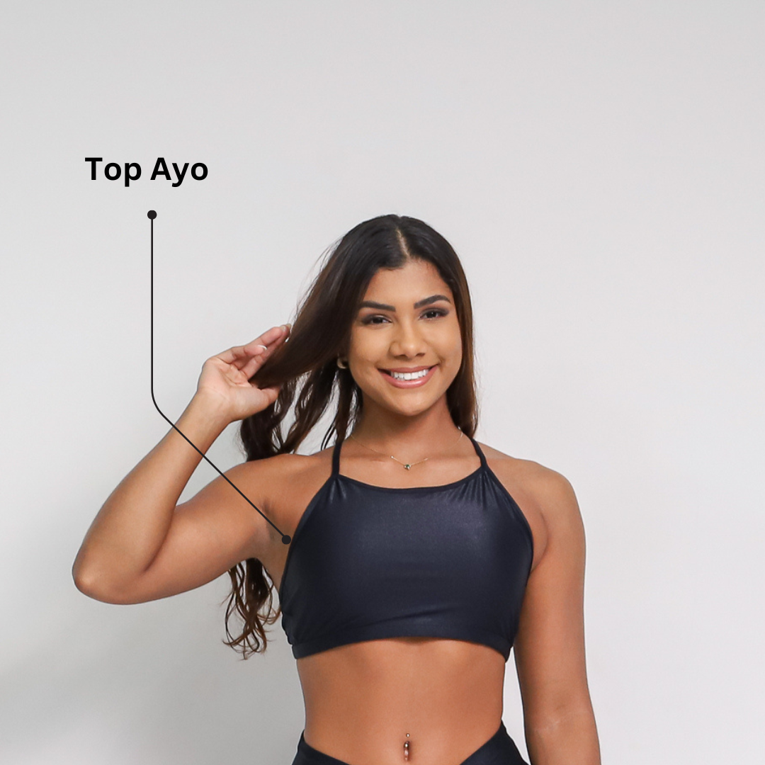 Leggings Scrunch + Top of choice (Black)