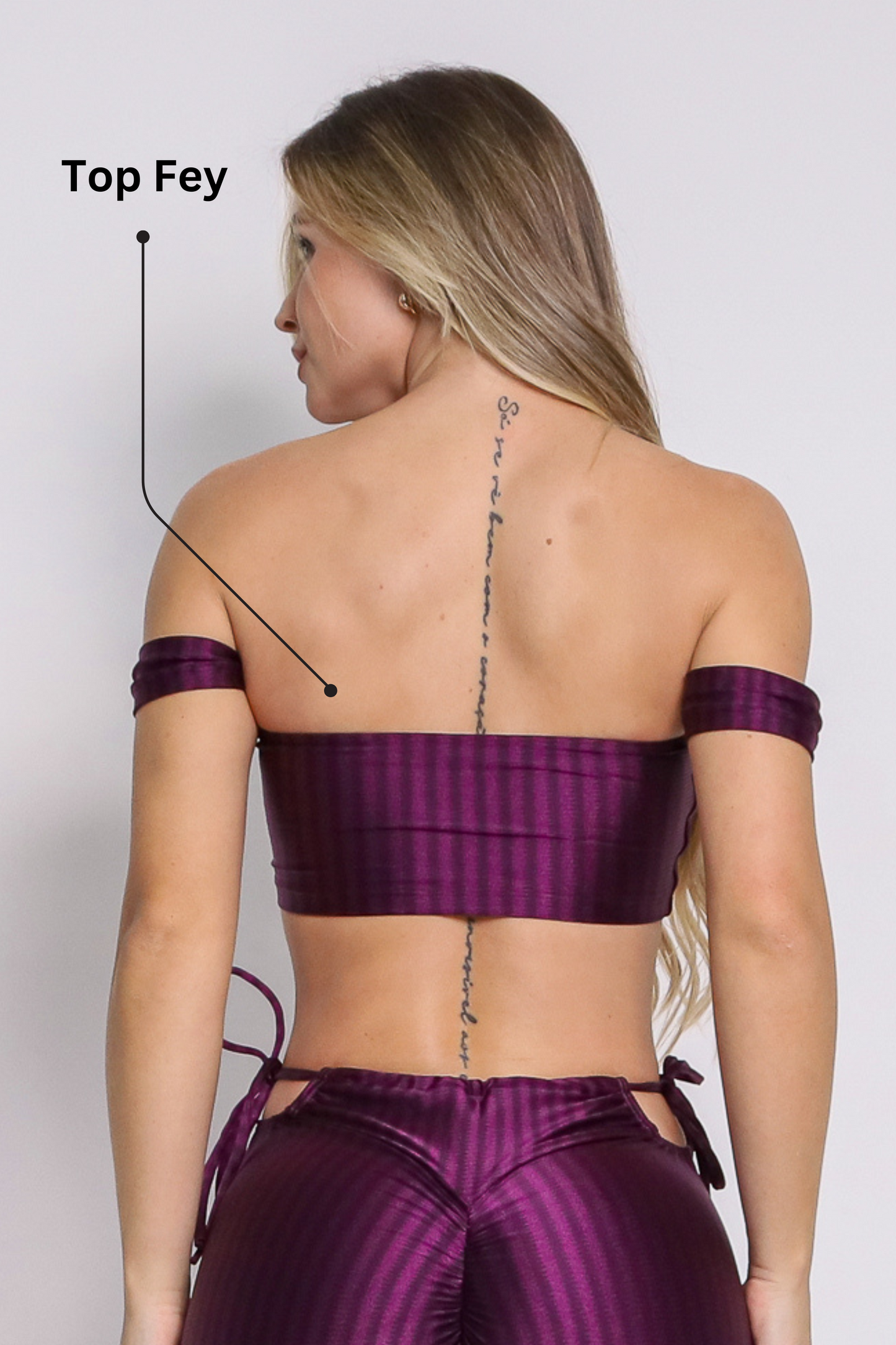 Shorts Scrunch + Top of choice (Sangria Purple)