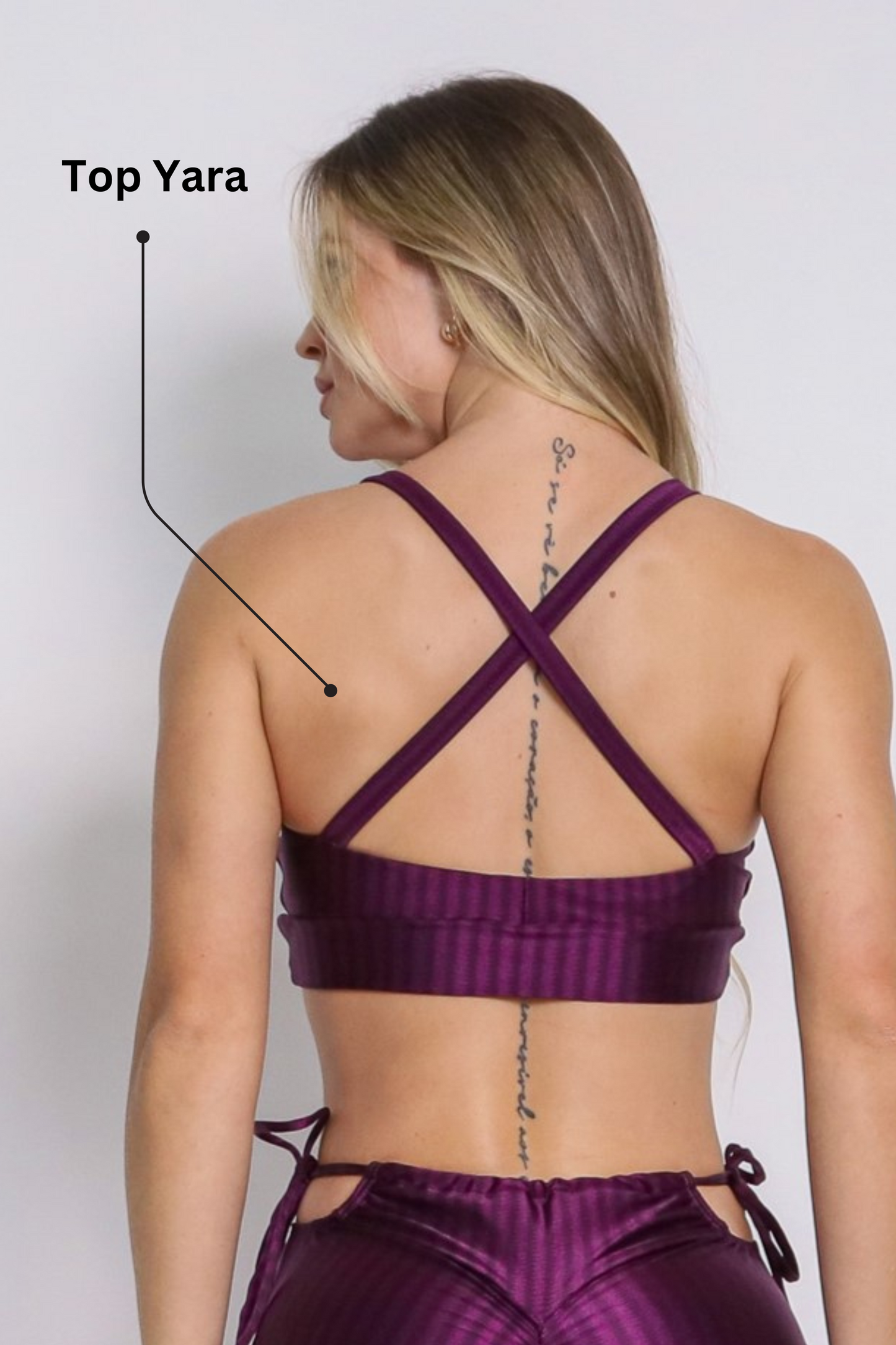 Shorts Scrunch + Top of choice (Sangria Purple)
