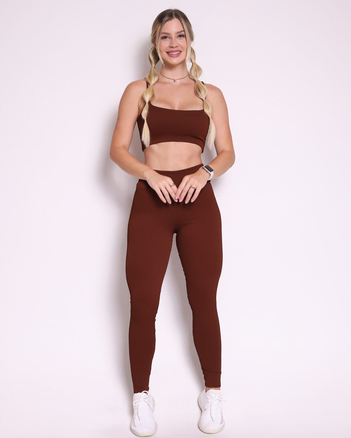 Leggings + Top Alaba (Pecan Brown)