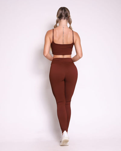 Leggings + Top Alaba (Pecan Brown)