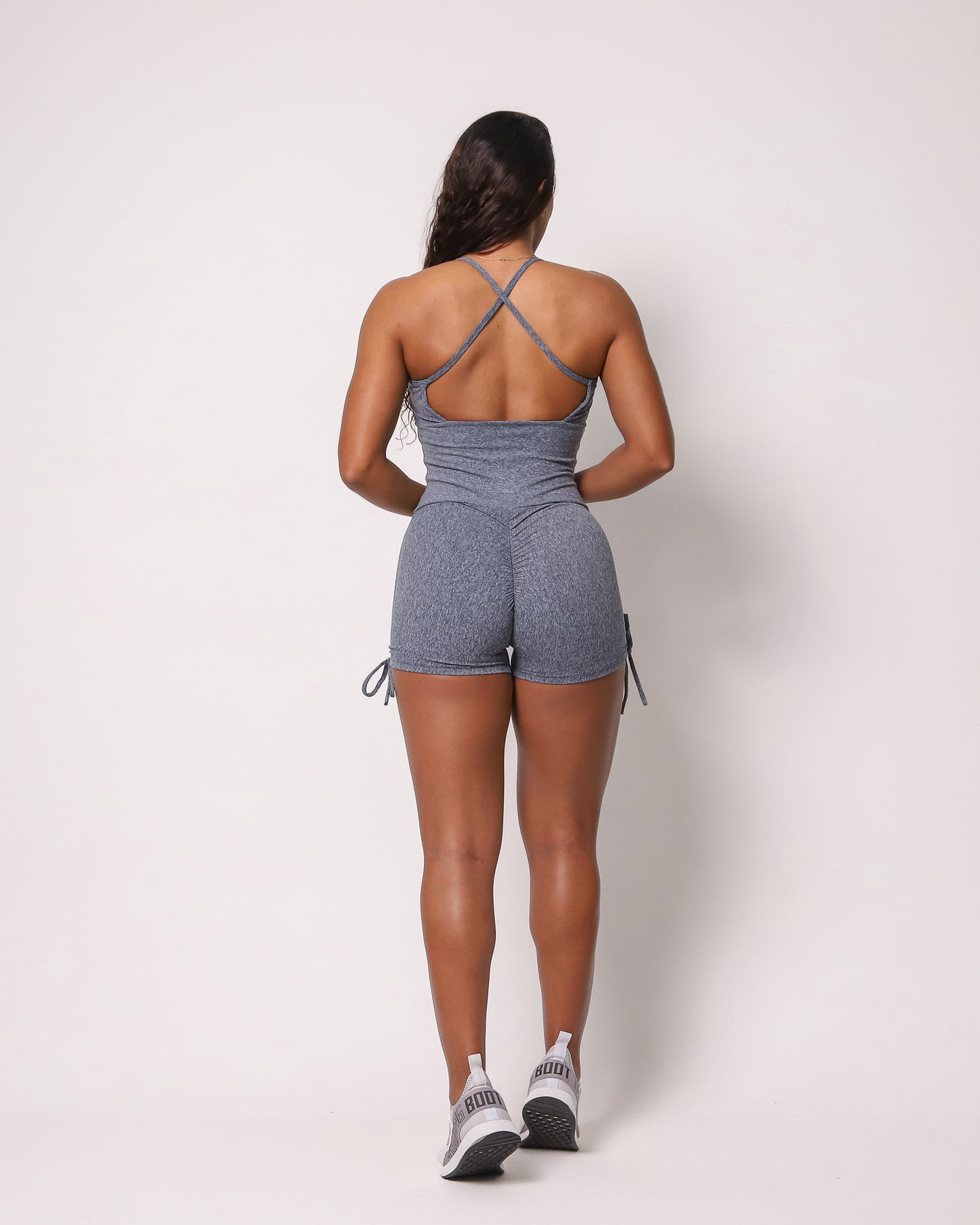 Short Bodysuit Scrunch (Granite Grey)