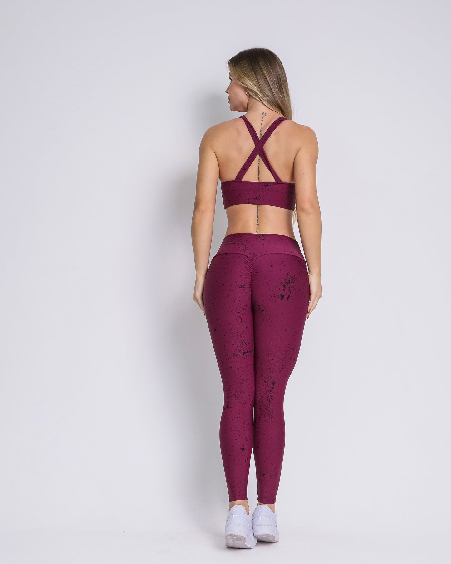 Leggings Scrunch + Top of choice (Sangria Purple)