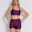 Shorts Scrunch + Top of choice (Sangria Purple)