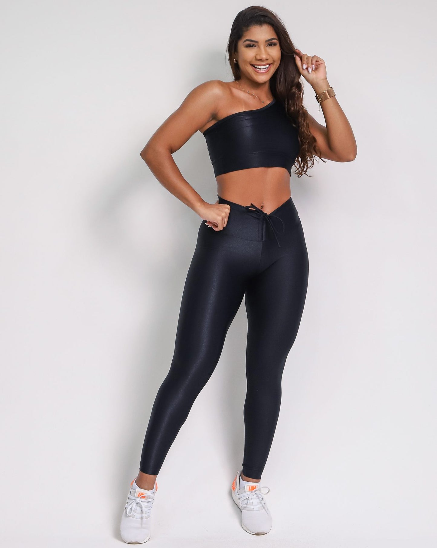 Leggings Scrunch + Top of choice (Black)