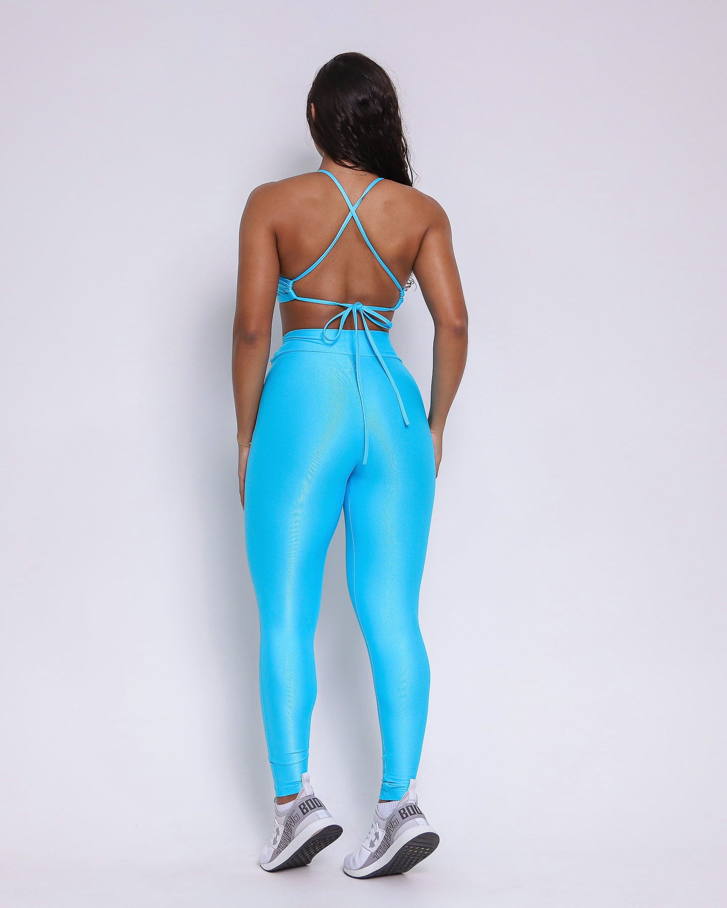 Leggings V-Waist + Top of choice (Baby Blue)