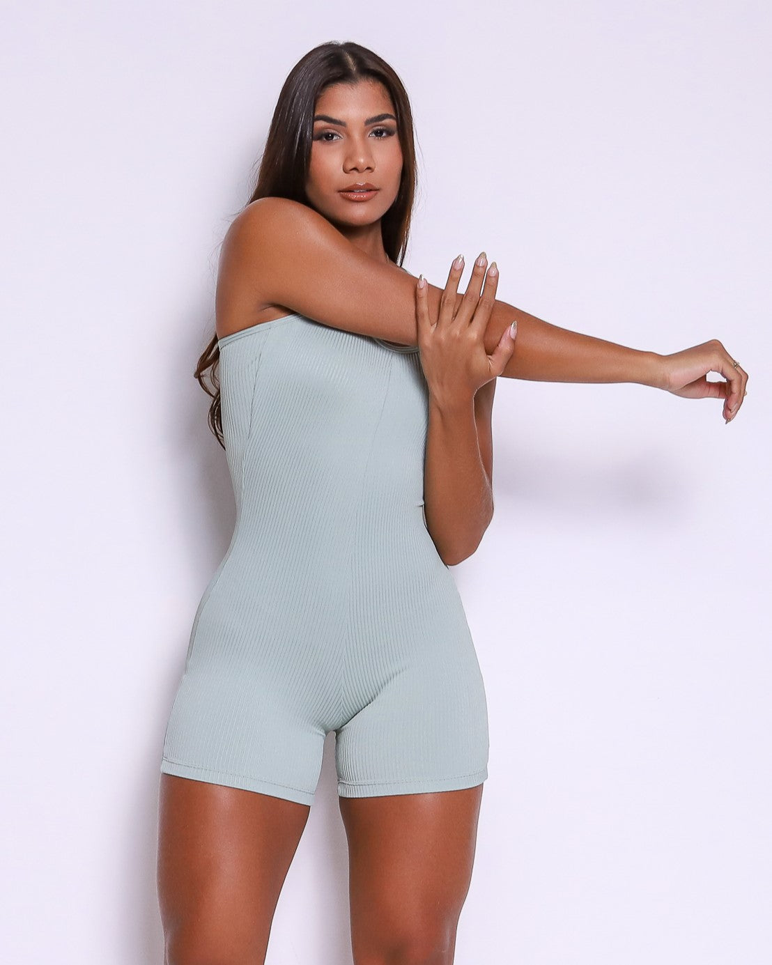 Short Bodysuit (Aloe Vera)