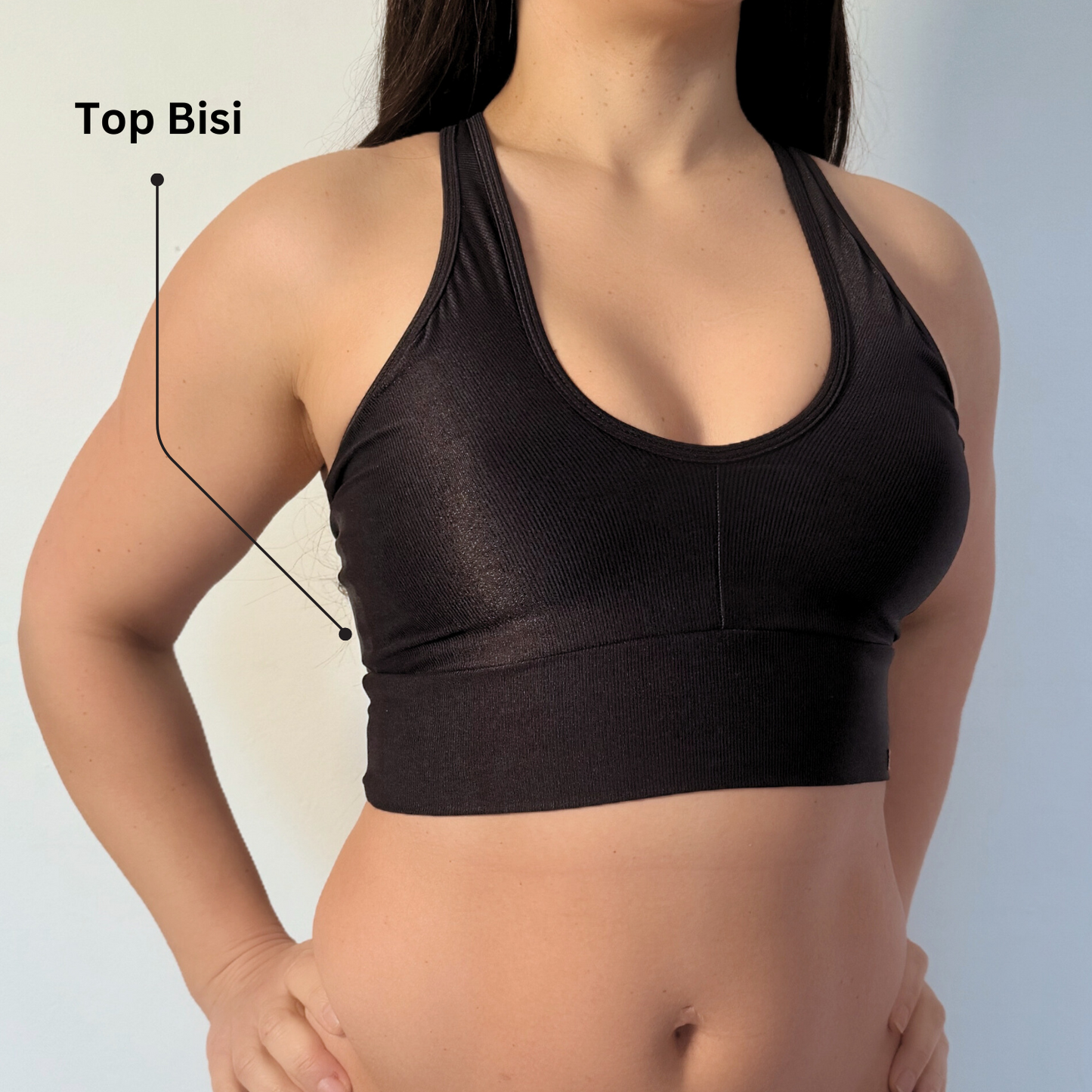 Leggings V-Waist + Top of choice (Black)