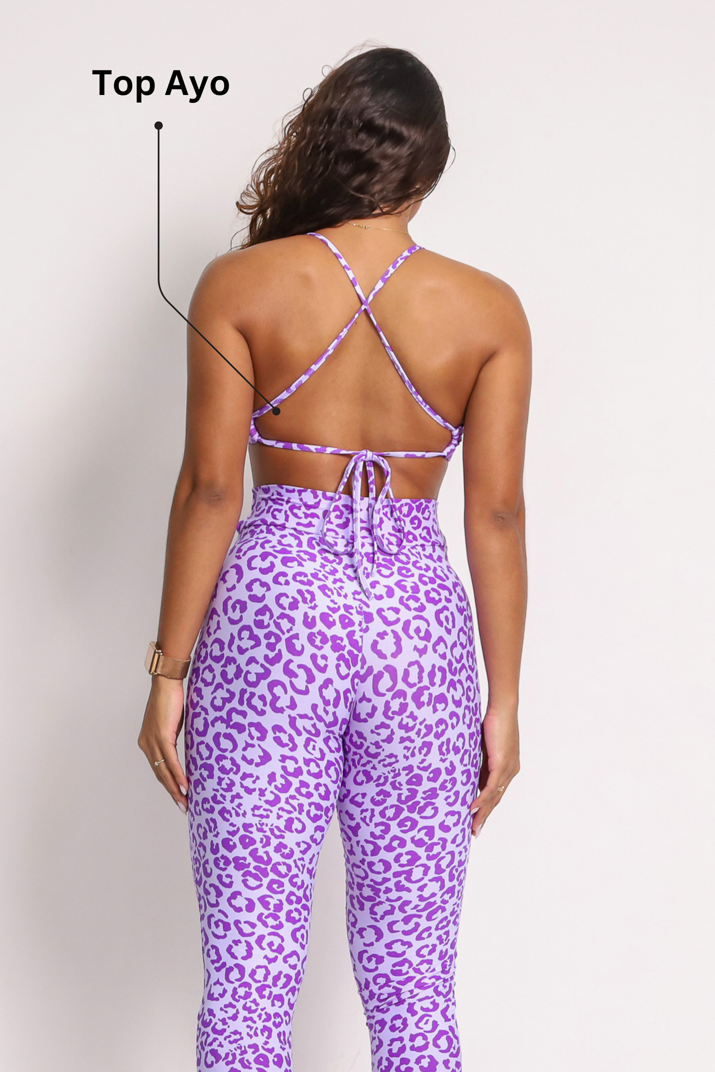 Shorts V-Waist + Top of choice (Lavender Purple)