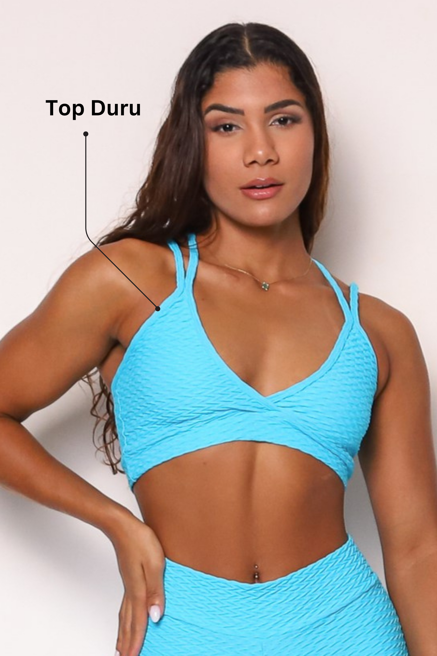 Shorts Texture + Top of choice (Sky Blue)