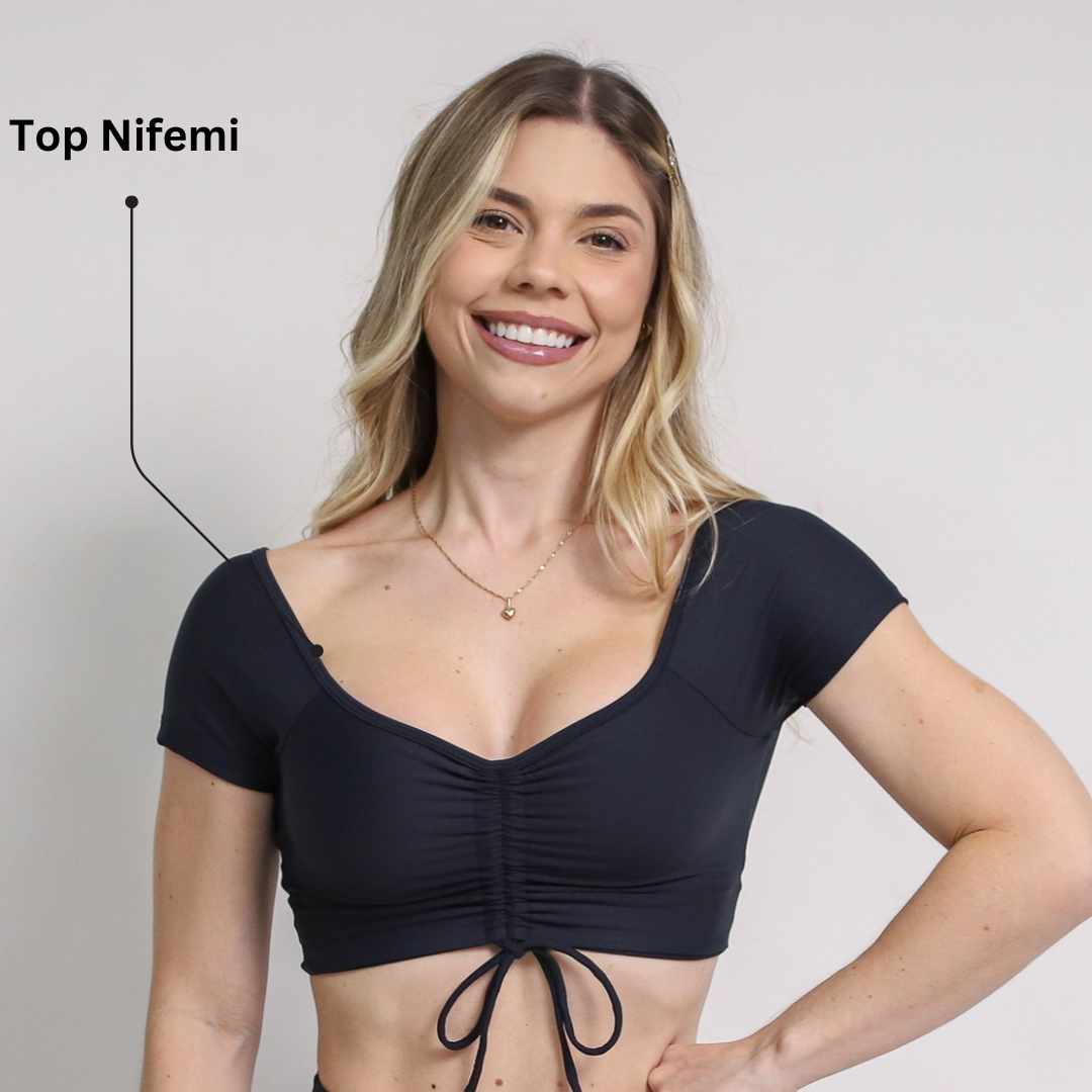 Shorts V-Waist + Top Nifemi (Black)