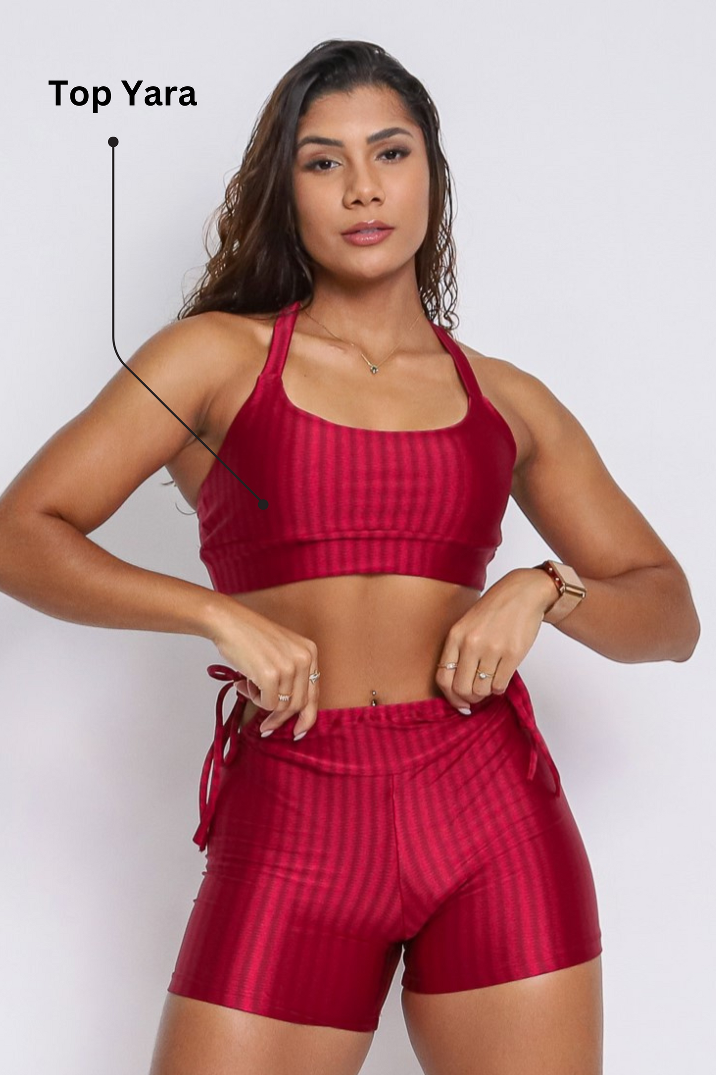 Shorts Scrunch + Top of choice (Ruby Red)