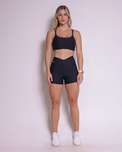 Shorts V-Waist + Top Nifemi (Black)