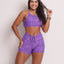 Shorts Scrunch + Top of choice (Electric Violet)