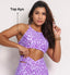 Shorts V-Waist + Top of choice (Lavender Purple)