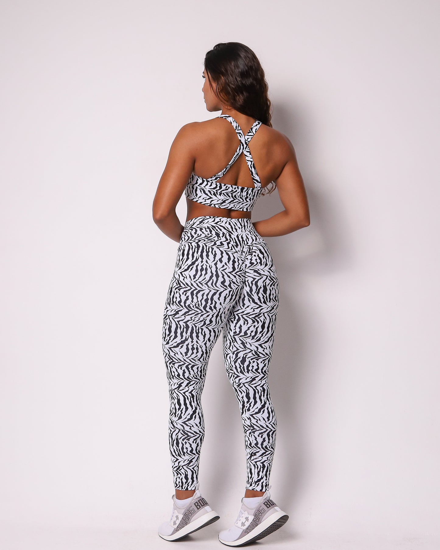 Leggings Scrunch + Top Zuri (White Zebra)