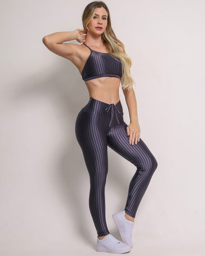 Leggings Scrunch + Top of choice (Slate Grey)