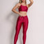 Leggings Scrunch + Top of choice (Cherry Red)