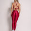 Leggings Scrunch + Top of choice (Cherry Red)