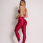 Leggings Scrunch + Top of choice (Cherry Red)