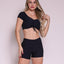 Shorts Texture + Top Nifemi (Black)