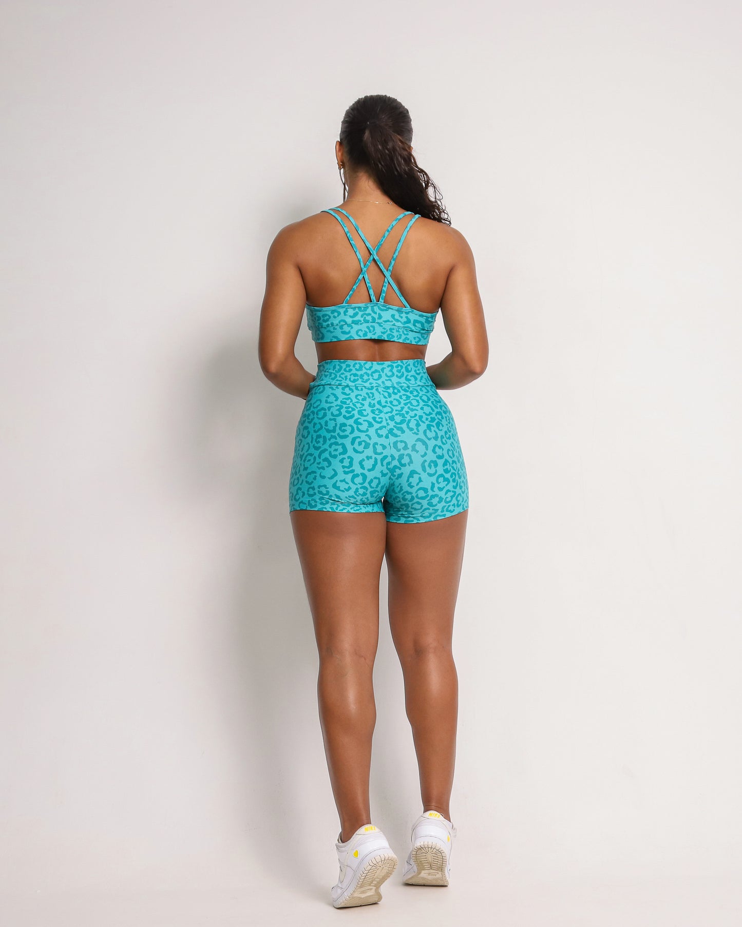 Shorts V-Waist + Top of choice (Aqua Blue)