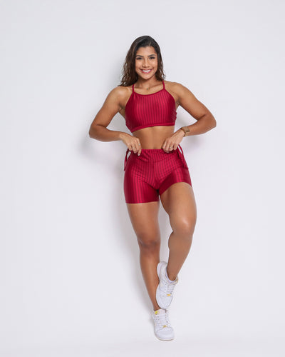 Shorts Scrunch + Top of choice (Ruby Red)