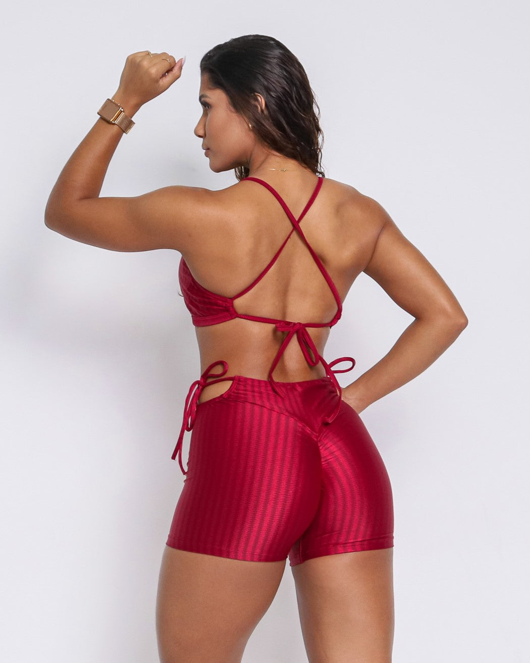 Shorts Scrunch + Top of choice (Ruby Red)