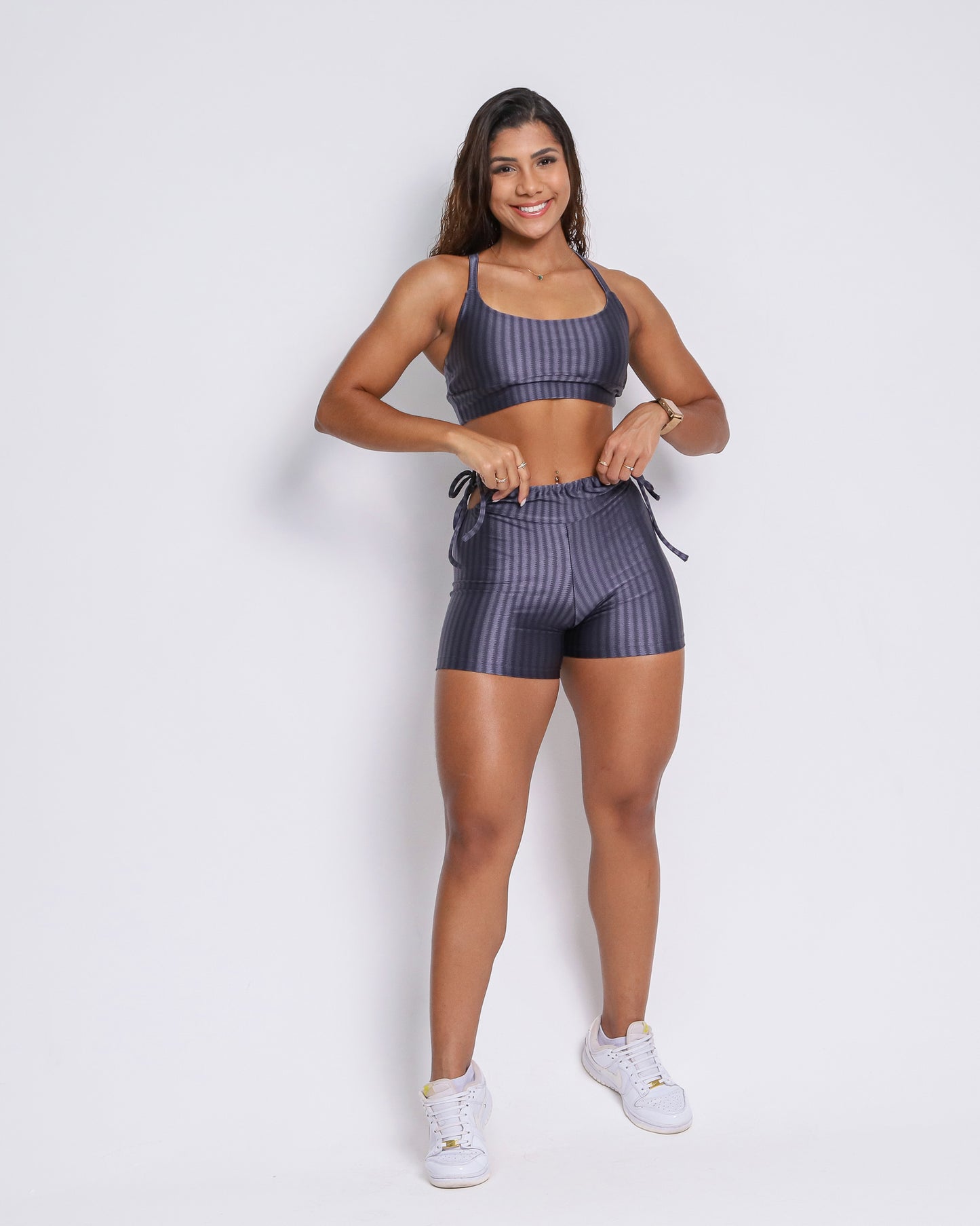 Shorts Scrunch + Top of choice (Slate Grey)