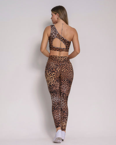 Leggings Scrunch + Top Paloma (Brown Jaguar)