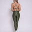 Leggings V-Waist + Top of choice (Seaweed Green)