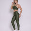 Leggings V-Waist + Top of choice (Seaweed Green)