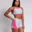 Shorts Polka + Top of choice (White/Black/Pink)