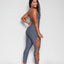 Long Bodysuit Scrunch Cutout (Slate Grey)