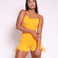 Short Bodysuit Scrunch (Amber Yellow)