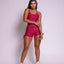 Short Bodysuit Scrunch (Cherry Red)