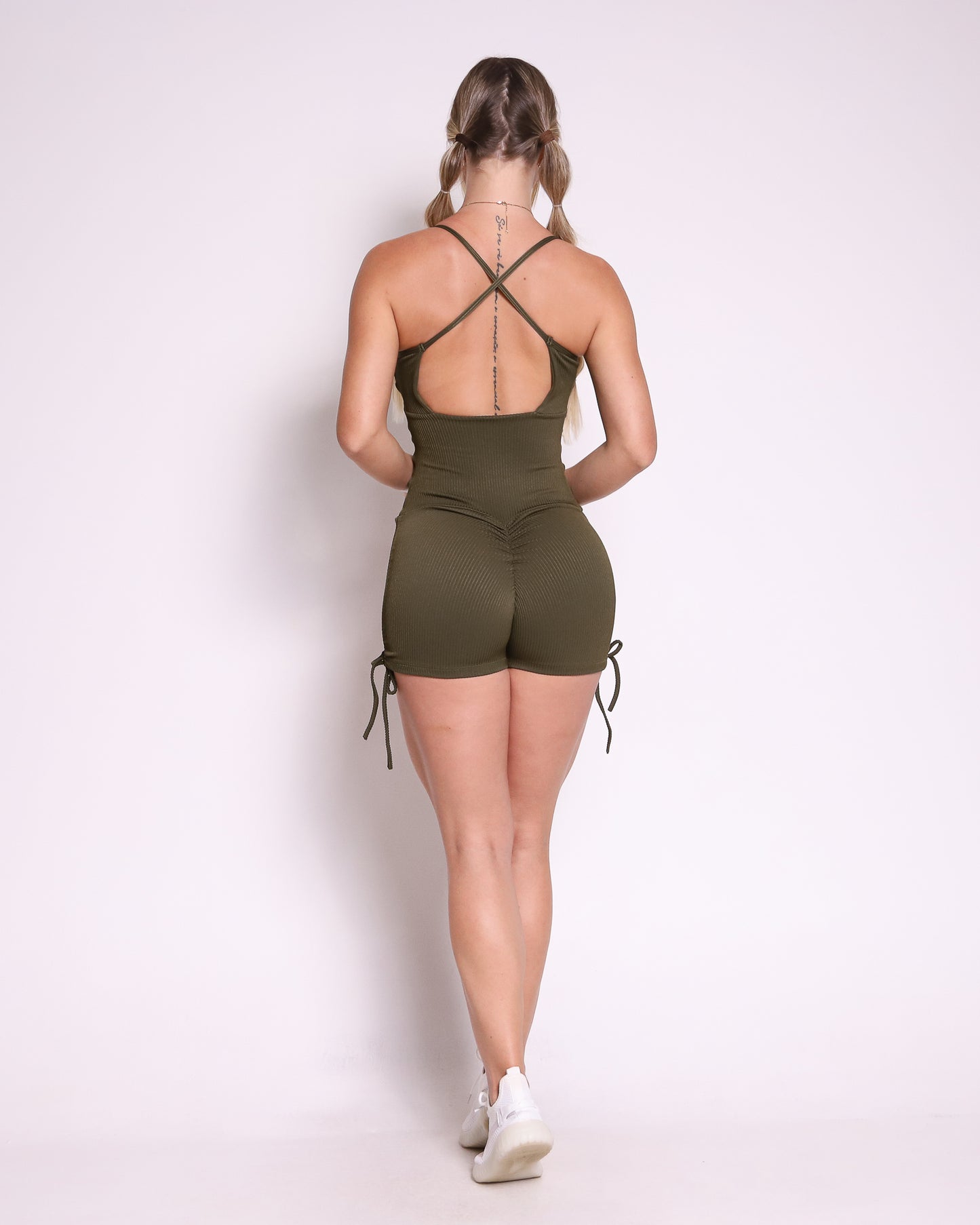 Short Bodysuit Scrunch (Pine Green)